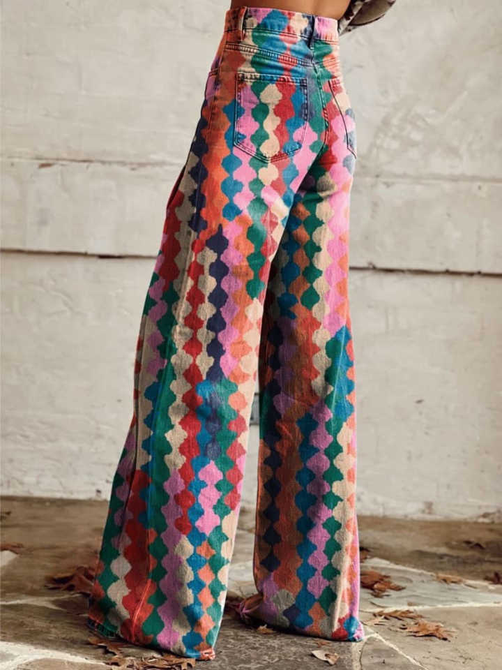 Amélie - Elegantní Bohemian Kalhoty