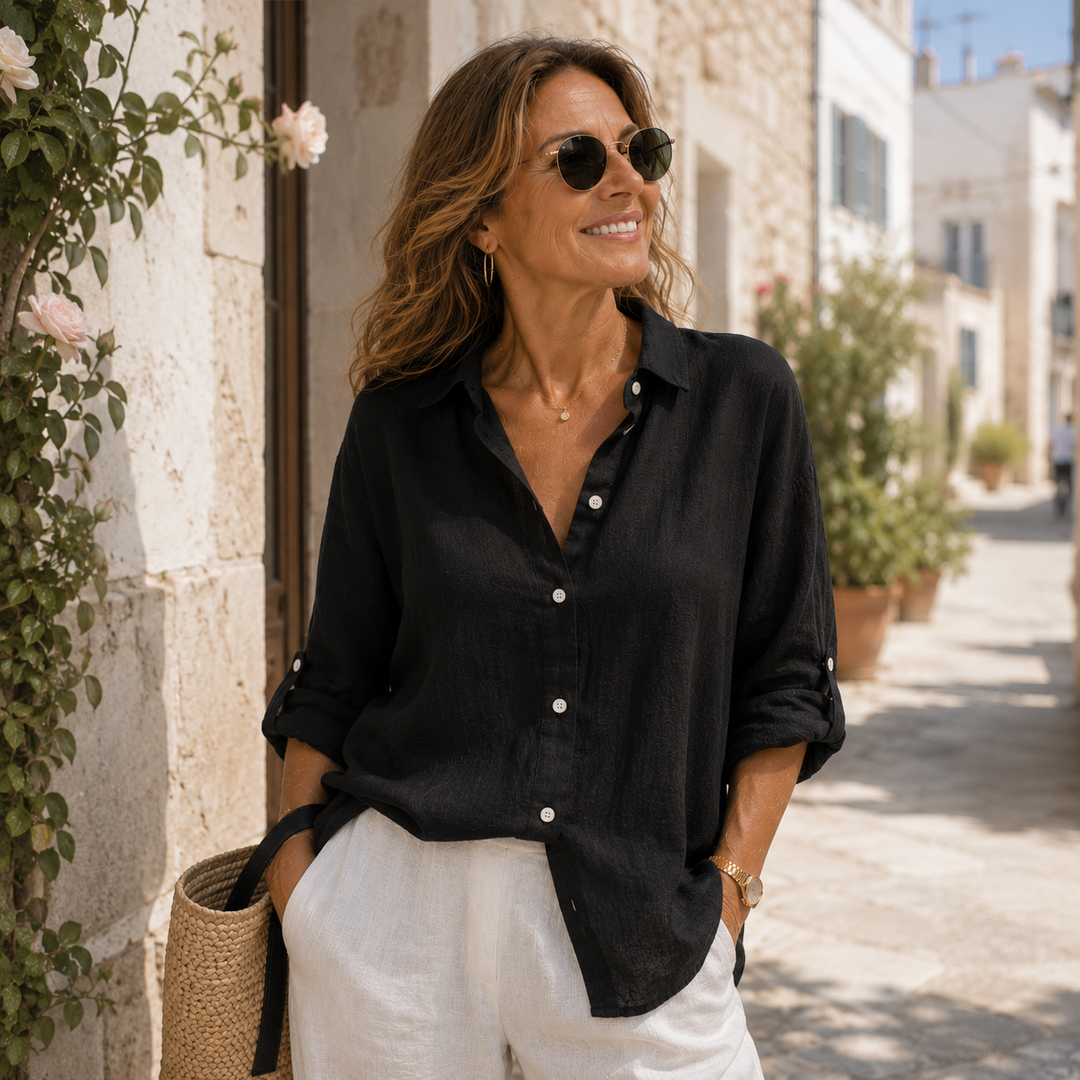 Cheryl | Chemisier élégant en lin pour femmes