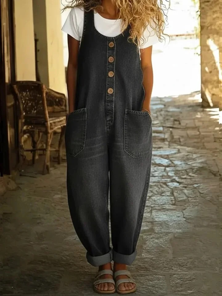Saylor - Vintage Washed Bavlněné Džínové Kapsáče