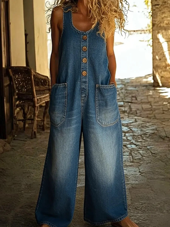 Saylor - Vintage Washed Bavlněné Džínové Kapsáče
