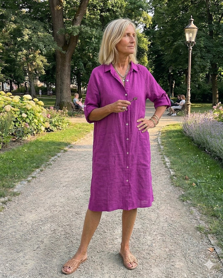 Elmira – Elegantní volné košilové šaty
