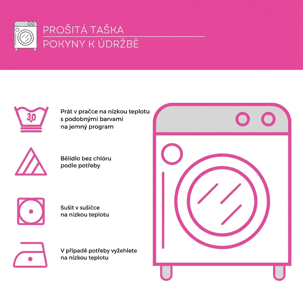 Ručně vyráběná taška - Jemná magnólie